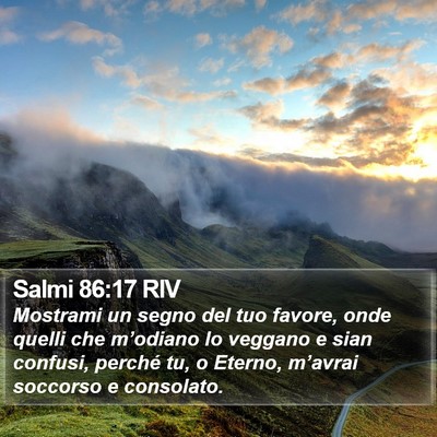 Salmi 86:17 RIV Bible Verse Image