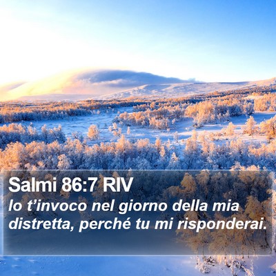 Salmi 86:7 RIV Bible Verse Image
