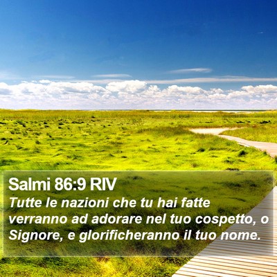 Salmi 86:9 RIV Bible Verse Image