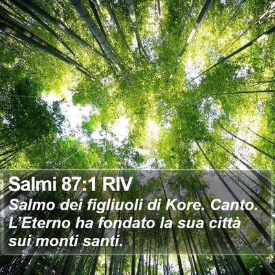 Salmi 87:1 RIV Bible Verse Image