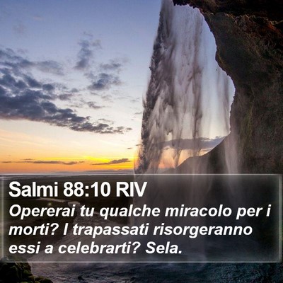 Salmi 88:10 RIV Bible Verse Image