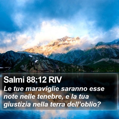 Salmi 88:12 RIV Bible Verse Image