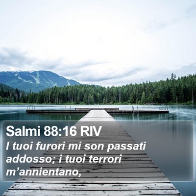 Salmi 88:16 RIV Bible Verse Image