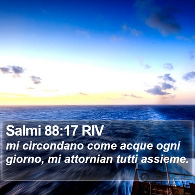 Salmi 88:17 RIV Bible Verse Image