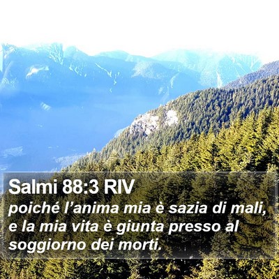 Salmi 88:3 RIV Bible Verse Image