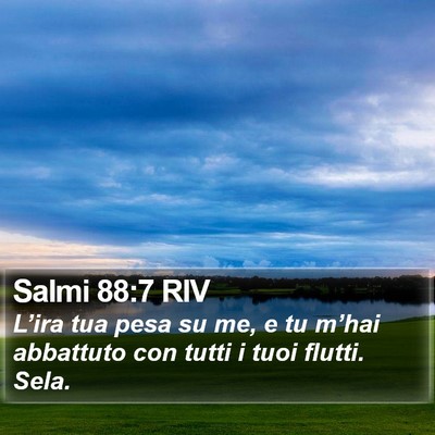 Salmi 88:7 RIV Bible Verse Image