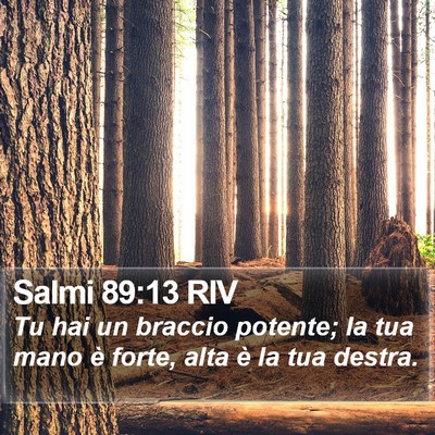 Salmi 89:13 RIV Bible Verse Image