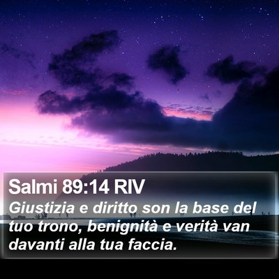 Salmi 89:14 RIV Bible Verse Image