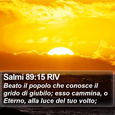 Salmi 89:15 RIV Bible Verse Image
