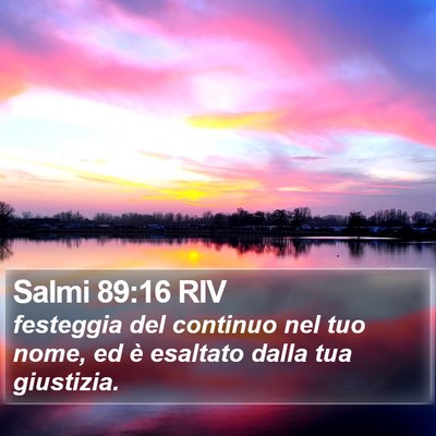 Salmi 89:16 RIV Bible Verse Image