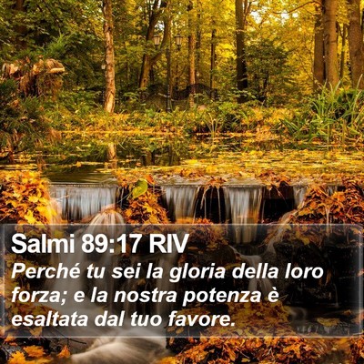 Salmi 89:17 RIV Bible Verse Image