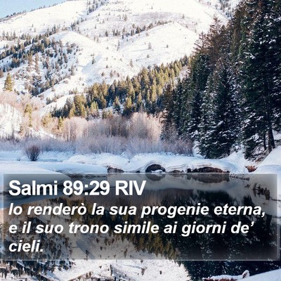 Salmi 89:29 RIV Bible Verse Image
