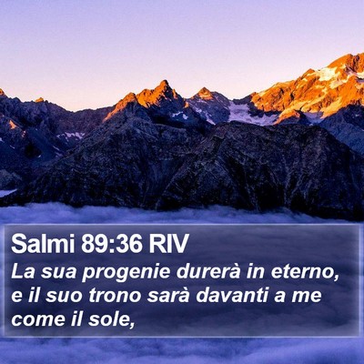 Salmi 89:36 RIV Bible Verse Image