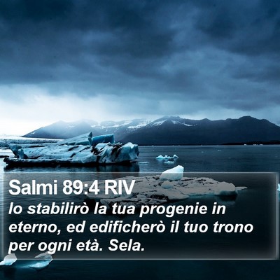 Salmi 89:4 RIV Bible Verse Image