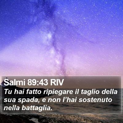Salmi 89:43 RIV Bible Verse Image