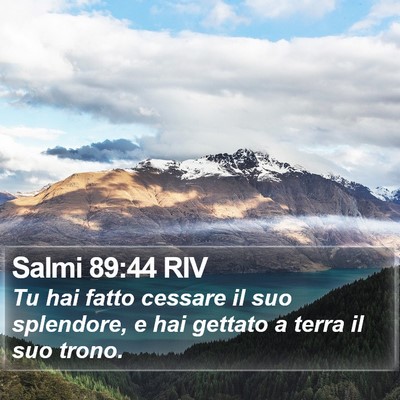 Salmi 89:44 RIV Bible Verse Image