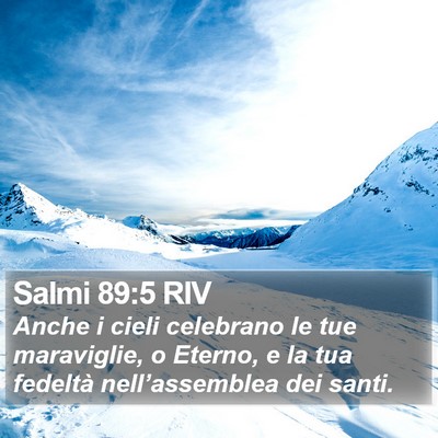 Salmi 89:5 RIV Bible Verse Image