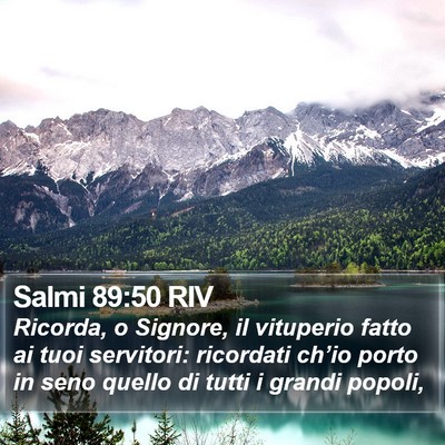 Salmi 89:50 RIV Bible Verse Image