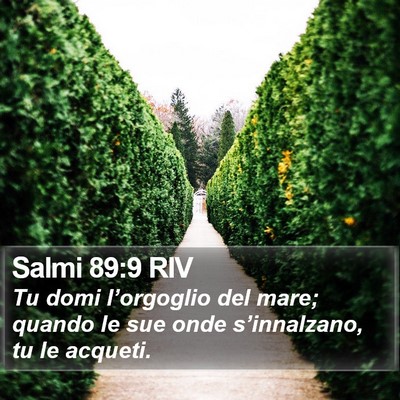 Salmi 89:9 RIV Bible Verse Image