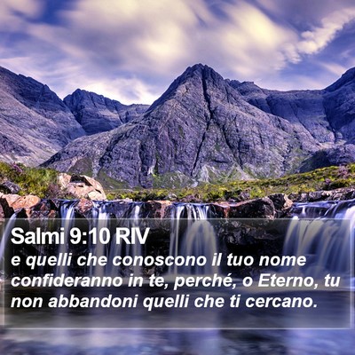 Salmi 9:10 RIV Bible Verse Image