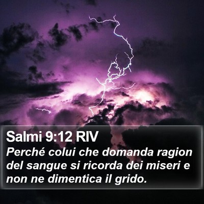 Salmi 9:12 RIV Bible Verse Image