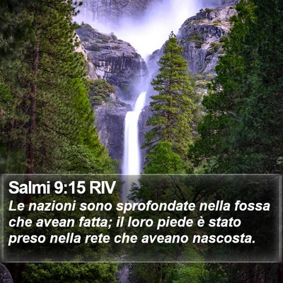 Salmi 9:15 RIV Bible Verse Image