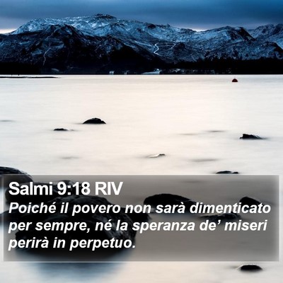 Salmi 9:18 RIV Bible Verse Image