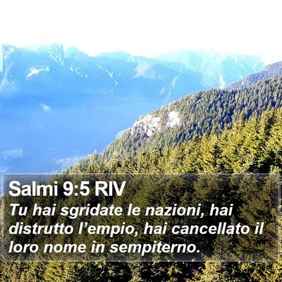 Salmi 9:5 RIV Bible Verse Image