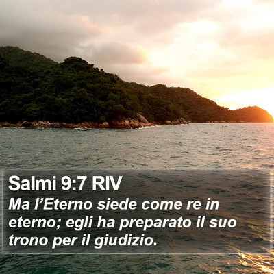 Salmi 9:7 RIV Bible Verse Image