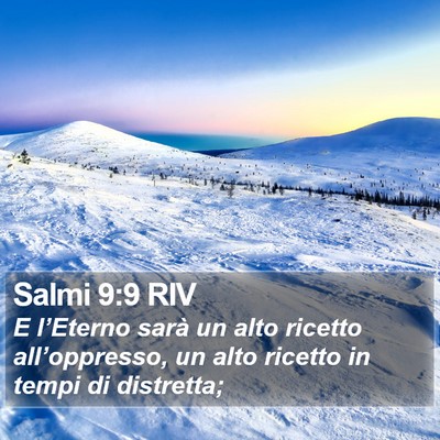 Salmi 9:9 RIV Bible Verse Image