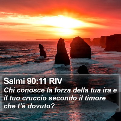 Salmi 90:11 RIV Bible Verse Image
