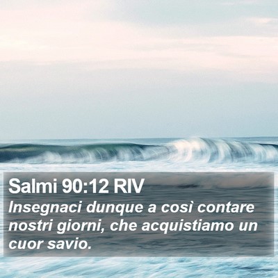 Salmi 90:12 RIV Bible Verse Image