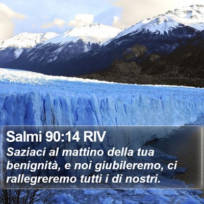 Salmi 90:14 RIV Bible Verse Image