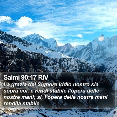 Salmi 90:17 RIV Bible Verse Image