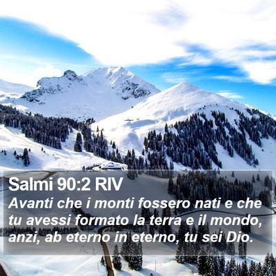 Salmi 90:2 RIV Bible Verse Image