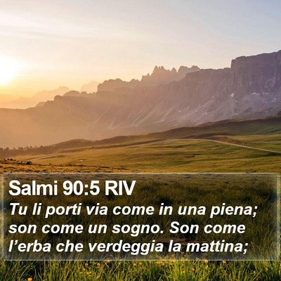 Salmi 90:5 RIV Bible Verse Image