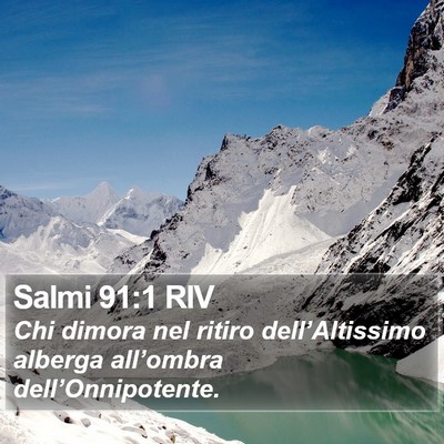 Salmi 91:1 RIV Bible Verse Image