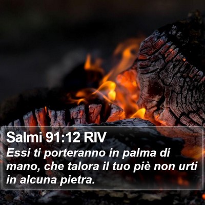 Salmi 91:12 RIV Bible Verse Image