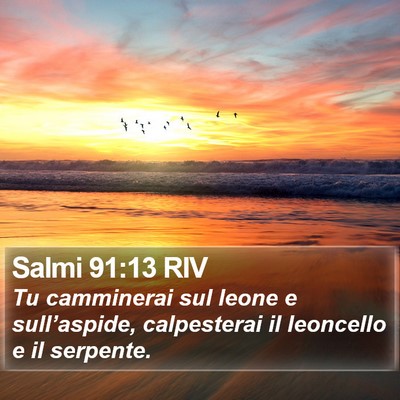 Salmi 91:13 RIV Bible Verse Image