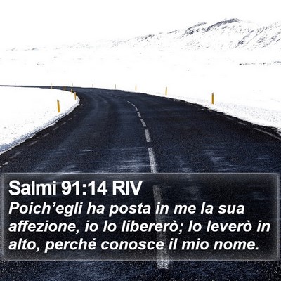 Salmi 91:14 RIV Bible Verse Image