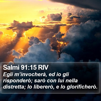 Salmi 91:15 RIV Bible Verse Image