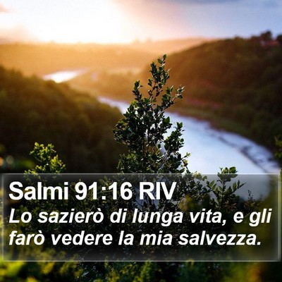 Salmi 91:16 RIV Bible Verse Image