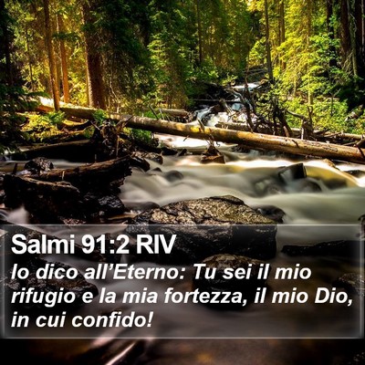 Salmi 91:2 RIV Bible Verse Image