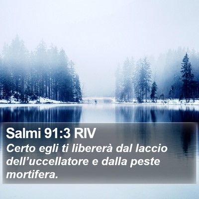 Salmi 91:3 RIV Bible Verse Image