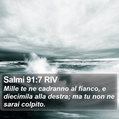 Salmi 91:7 RIV Bible Verse Image