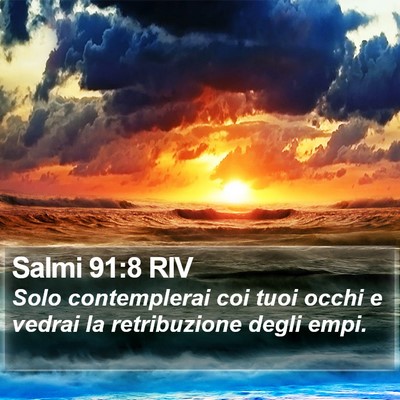 Salmi 91:8 RIV Bible Verse Image