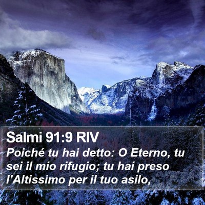 Salmi 91:9 RIV Bible Verse Image