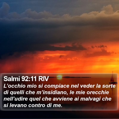 Salmi 92:11 RIV Bible Verse Image