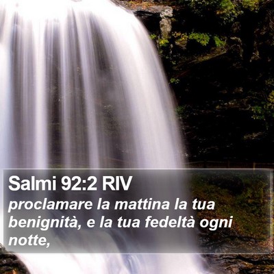 Salmi 92:2 RIV Bible Verse Image