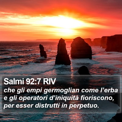 Salmi 92:7 RIV Bible Verse Image